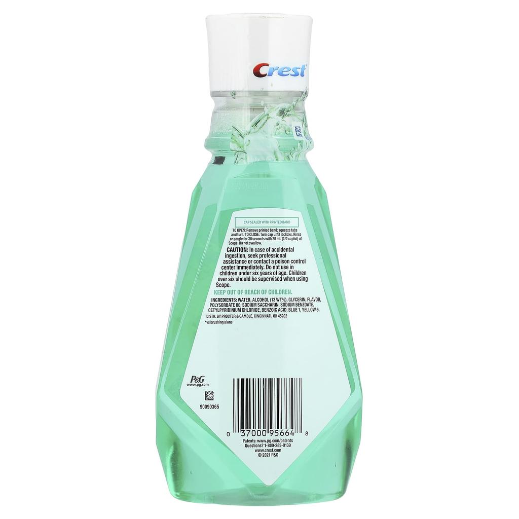 Scope®, Outlast™, Mouthwash, Fresh Mint, 500 Ml (16.9 Fl Oz)