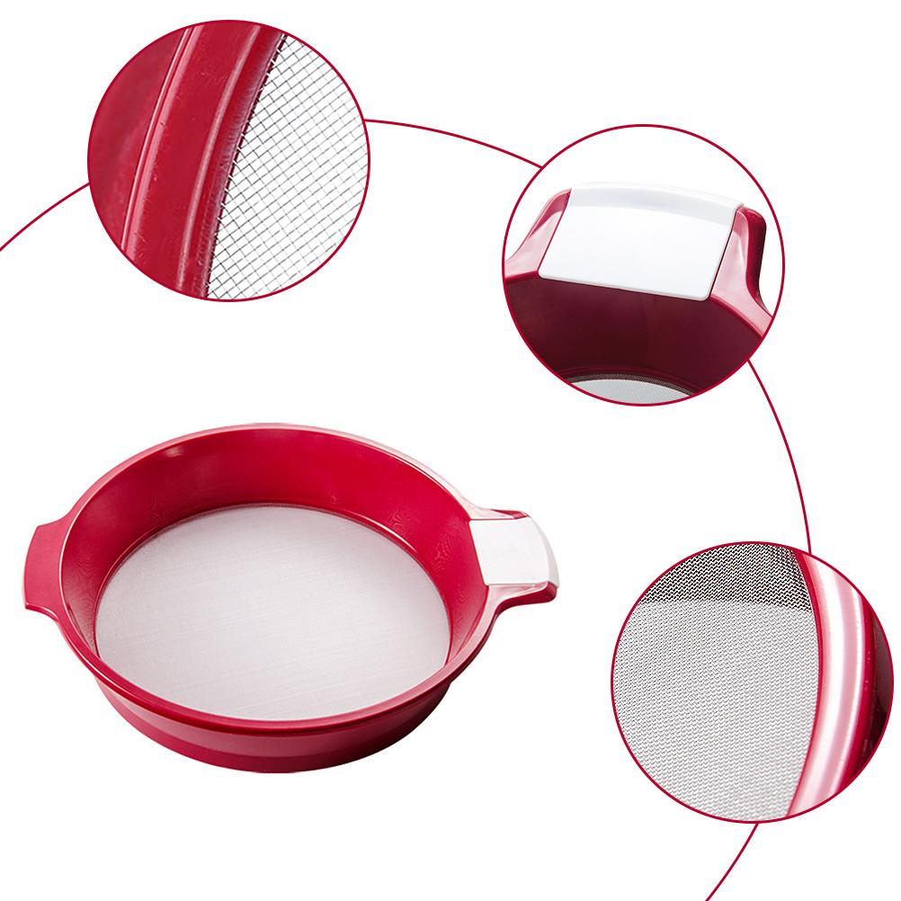 Flour Sieve Stainless Steel Pastry Sieve Baking Tool Storage Organizer Flour Sifter Cup for Flour Sifter Powdered Fine