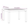 VidaXL Table basse de jardin noir 65x65x40 cm aluminium, table de jardin, table de patio, meuble de patio, table 4008573