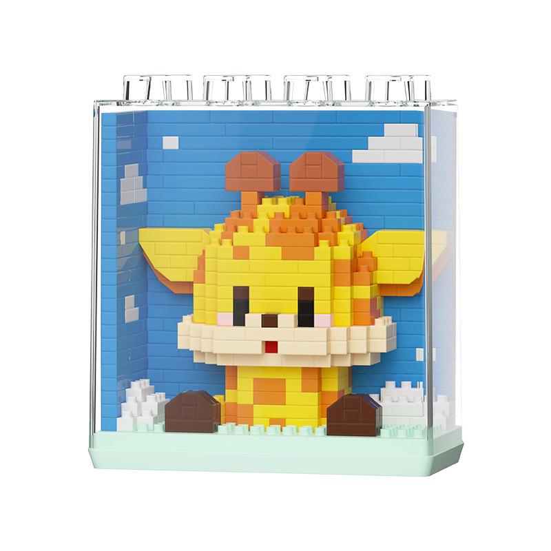 Square Zoo Santa Claus Panda & Tiger Building Blocks - Compatible with Lego, Ideal Gift