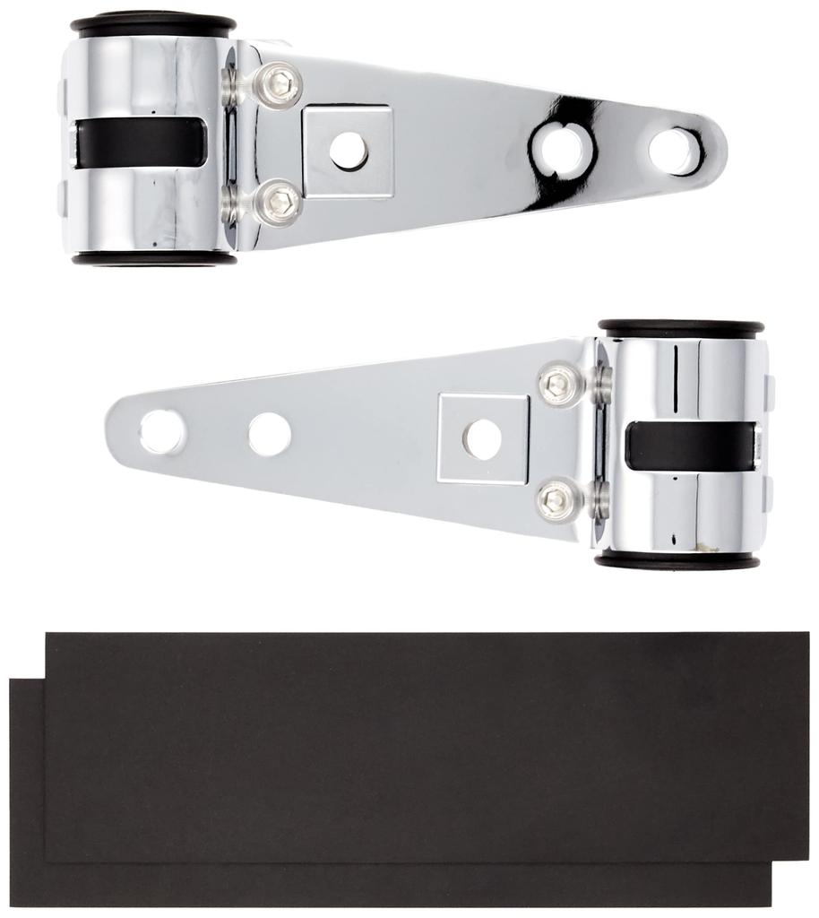 Kijima Motorcycle Headlight Stay, Custom Long Type, 27-39mm, Steel, Plated, 205-0271