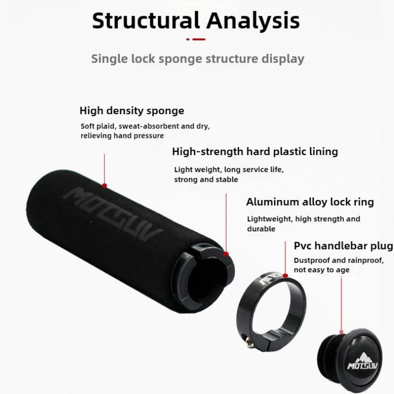 Non Slip Shock Absorbing Silicone Cycling Grips for MTB Road Bike Comfortable Handlebar Grips Cycling Accessories