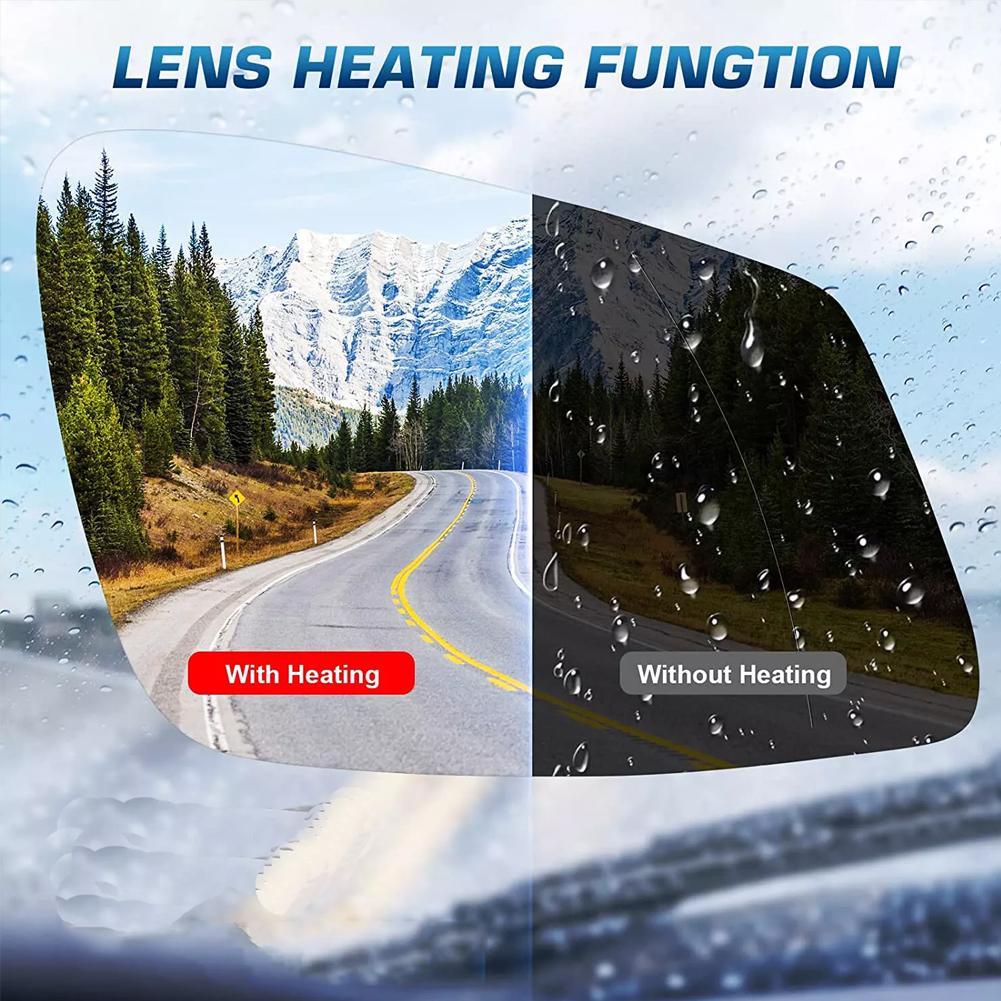 White Door Wing Rear View Mirror Glass Passenger Drive Side View Heated Mirror Glass for F20 F22 F30 F33 F34 F36 2011-2016