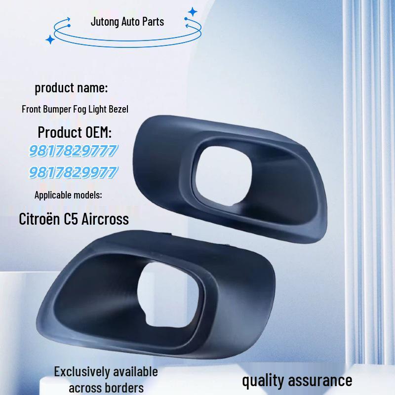 Front bumper fog light bezels (9817829777/9817829977) compatible with Citroën C5 AIRCROSS. Left