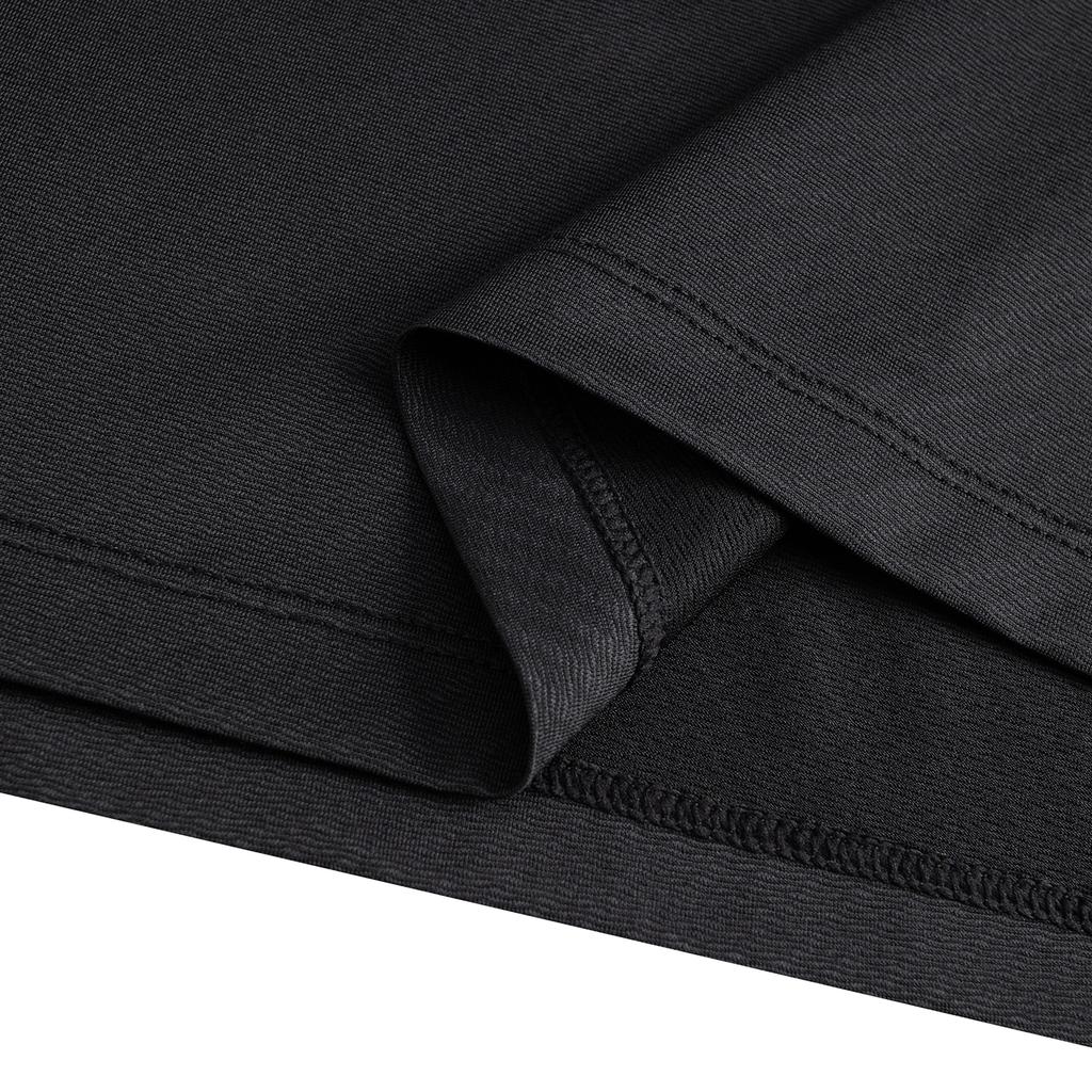 ANTA T Shirts Men's Basic Black 4 Crew Neck Moderate Straight Fit 952625101-4
