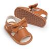 Summer Rubber Soft Anti-Slip Sandal Baby Boy Girl Shoes Bowknot Dress 0-18 Months PU Flats Beach Slipper First Walker Crib Shoes
