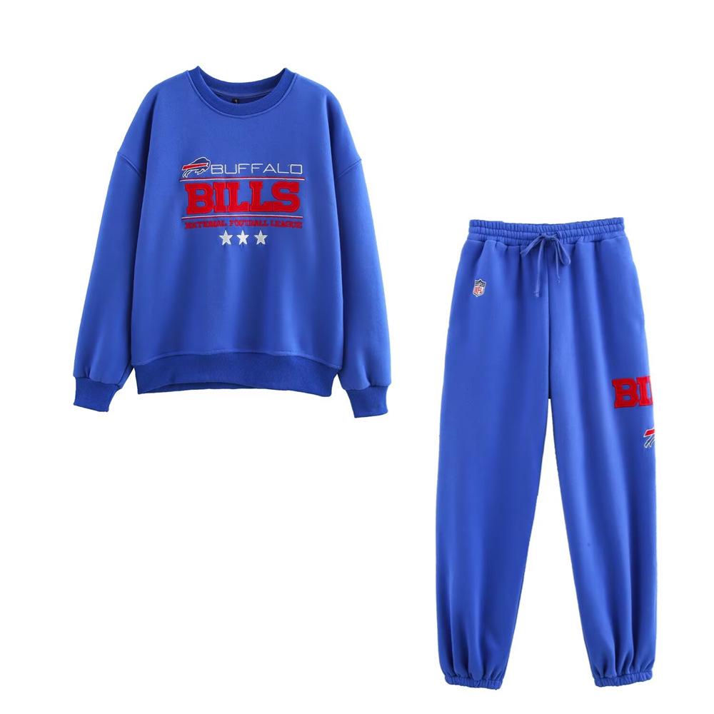 

2025 Spring Women s Color Block Letter Pullover & Long Pants Set Small