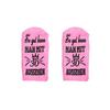 1 Pair Women Winter Socks Letter Print Mid-tube Thick Coral Fleece Keep Warm Floor Socks Anti-slip Knitted Daily Wear Sport Sock
