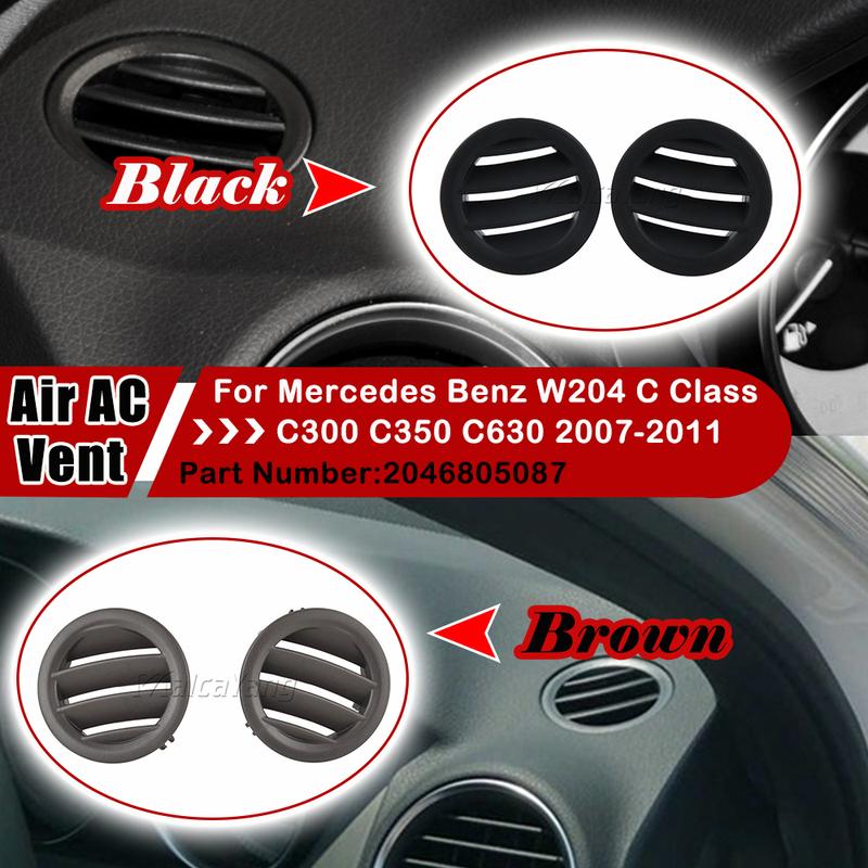 Air Vent W204 Left / Right Car Air Ac Vent Grille Cover Tabs For Mercedes W204 C300 C350 C630 C Class 2008 2009 2010 2011