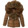 OFTBUY Winter Jacket Women's Real Raccoon Fox Fur White Duck Down Coat Thick Warm
