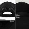 Unisex Summer Quick Dry Baseball Cap Stylish Casual Adjustable Breathable Sun Protection Hat Dark Grey