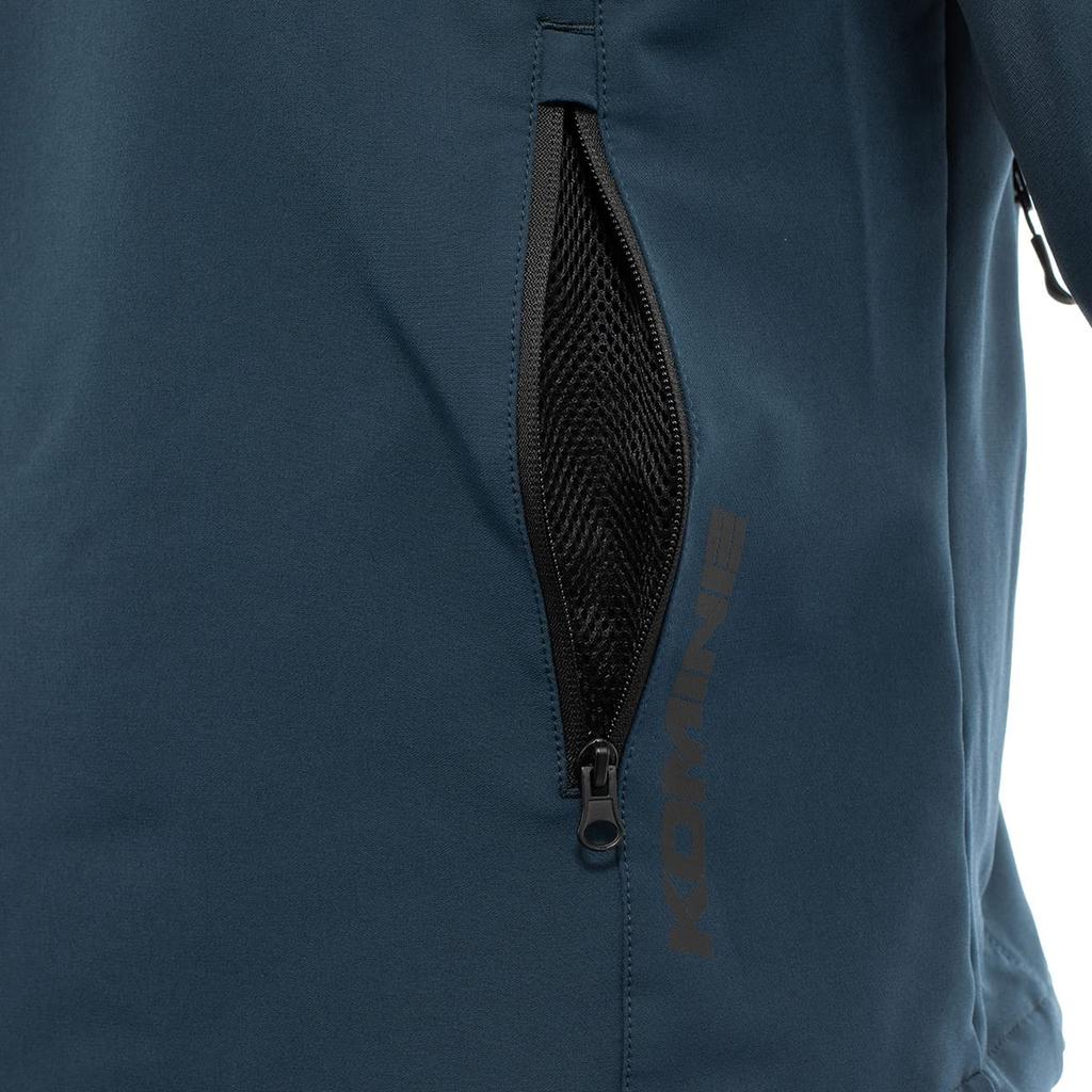 Jaqueta de Motocicleta Alta Proteção Cool Dry Parka Marinho 2XL [KOMINE] JK-163 07-163 Masculina