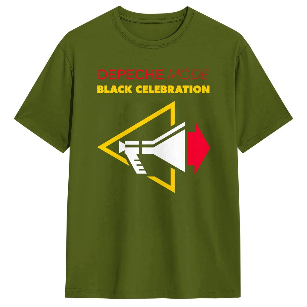 Depeche Mode Black Celebration T Shirt Spiaggia Unisex 100% Cotone Girocollo Taglia Larga 5xl Abbigliamento Manica Corta Streetwear Top