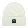Smiling Face Label Hat Women's Solid Color Knitted Hat Outdoor Leisure Baita Warm Woolen Hat Men's Winter Hat
