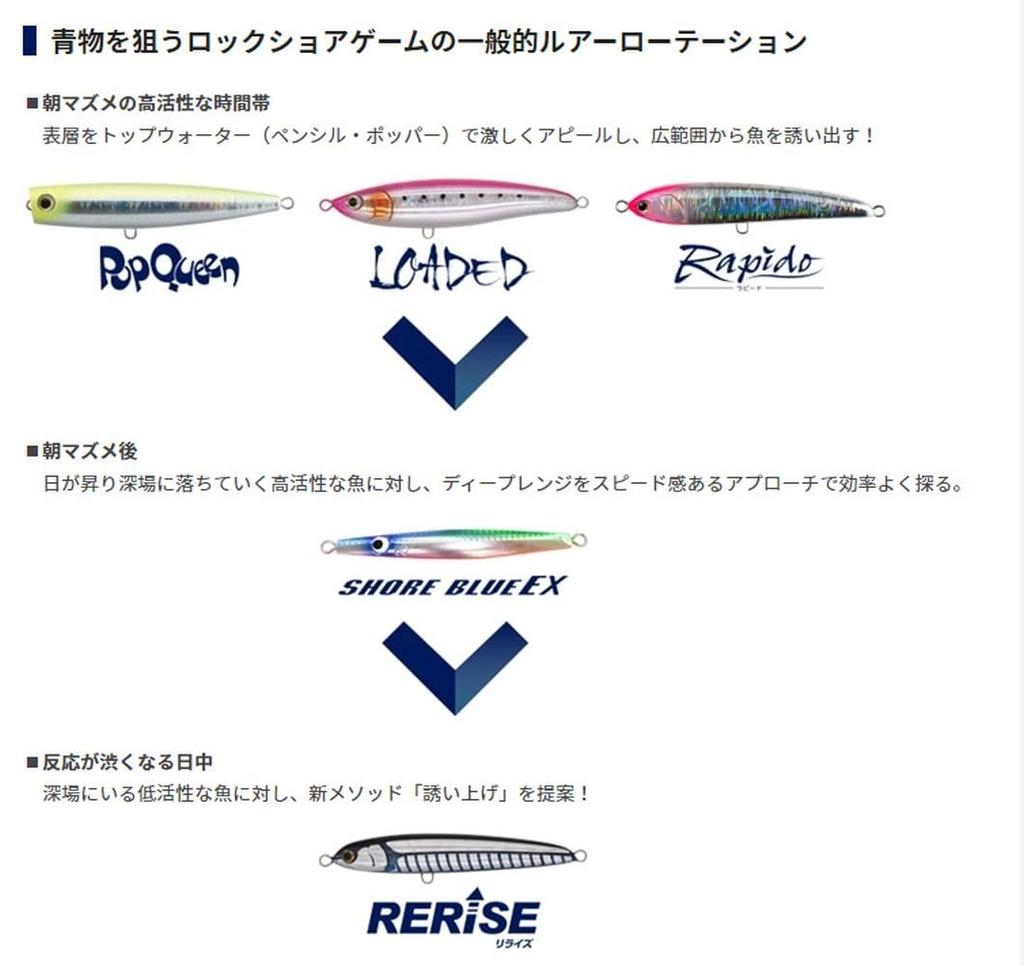 YAMASHITA SS130 B21H Lime Chart Glow Lure 604924 Re-Rise