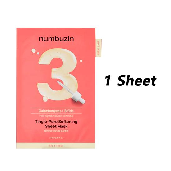 

Numbuzin №3 Отшелушивающая тканевая маска для пор с покалывающим эффектом 1 Sheet