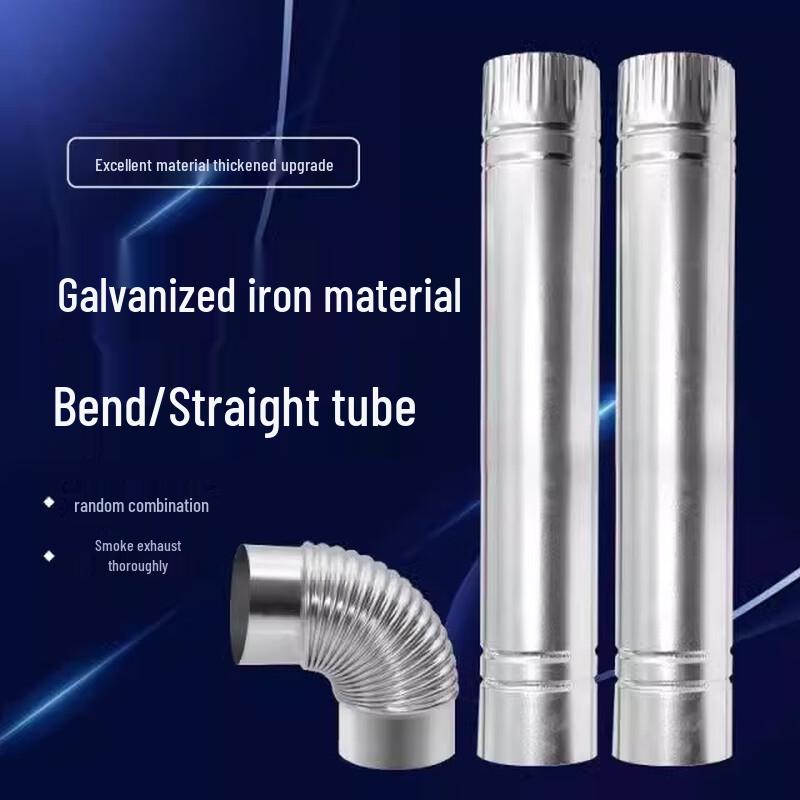 Heavy-Duty Stainless Steel Chimney Flue Pipe Kit