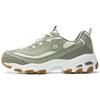 DLites 1.0 Retro Clássico Leve Confortável Versátil Durável Respirável Cano Baixo Tênis de Corrida Feminino Verde Branco 150241-GRMT