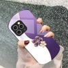Lucky Four-leaf Clover For iPhone 16 15 14 13 Plus 12 Mini 11 Pro Max XR Xs X 7 8 6 6S Elliptical Tempered Glass Phone Case