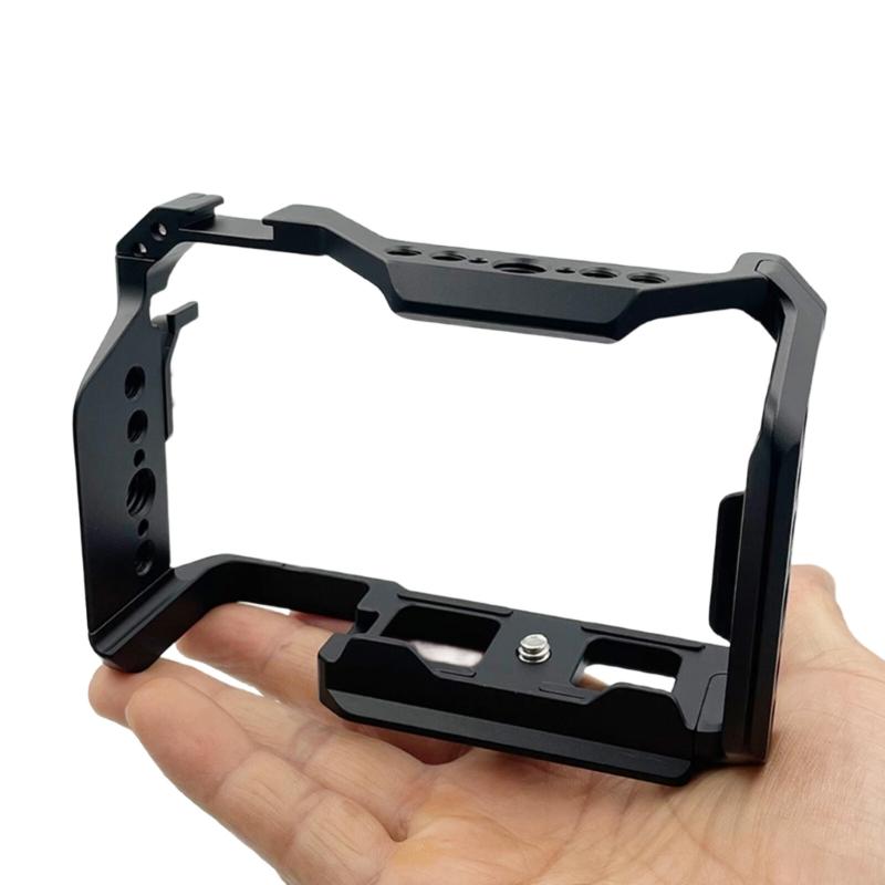 Multiple Interfaces Aluminum Camera Cage for ZV-E10 II Precisions Mechanism And Secure Cable Clamp