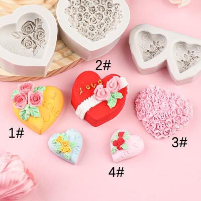 3D Rose Silicone Mold for Chocolate, Soap, Clay, Fondant & Baking.