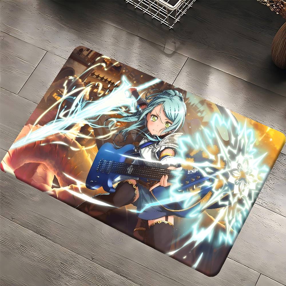 S-sayo Hikawa Floor Mat Retro Multiple Choice Living Room Kitchen Rug Non-Slip Modern Home Decor