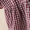 ZANZEA Women Plaid Print Casual Round Neck Short Sleeve Blouse