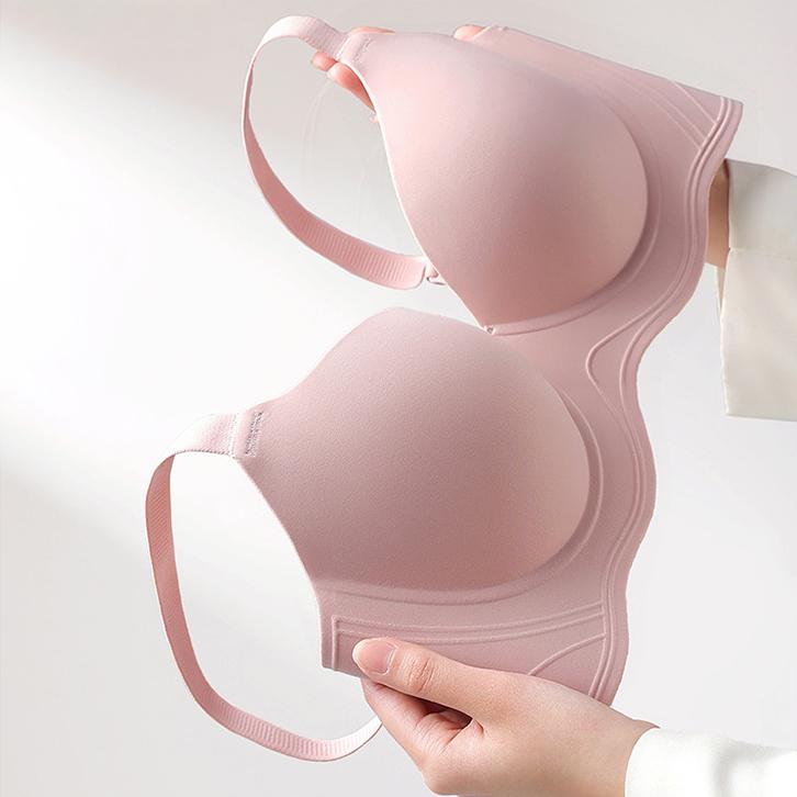 Underwear Women's Gathering Bra Seamless Bra Fixed Cup Bra Push Up Bra