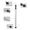 2Pcs Camping Canopy Pole Aluminum Alloy Telescopic Tent Support Foldable Beach Shelter Awning Pole For Outdoor Adjustable