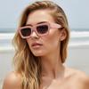 New Style Sweet-Cool Square-Frame Sunglasses Women's Street Style Trendy Fashion Sunglasses 5384