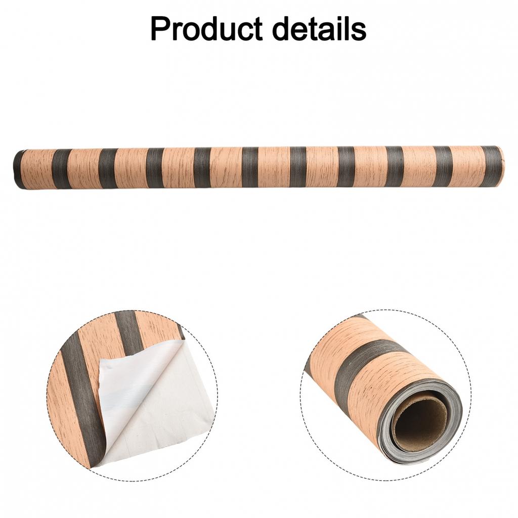 PVC Imitation Wood Grain Wall Renovation Waterproof Wall Stickers Easy To Remove