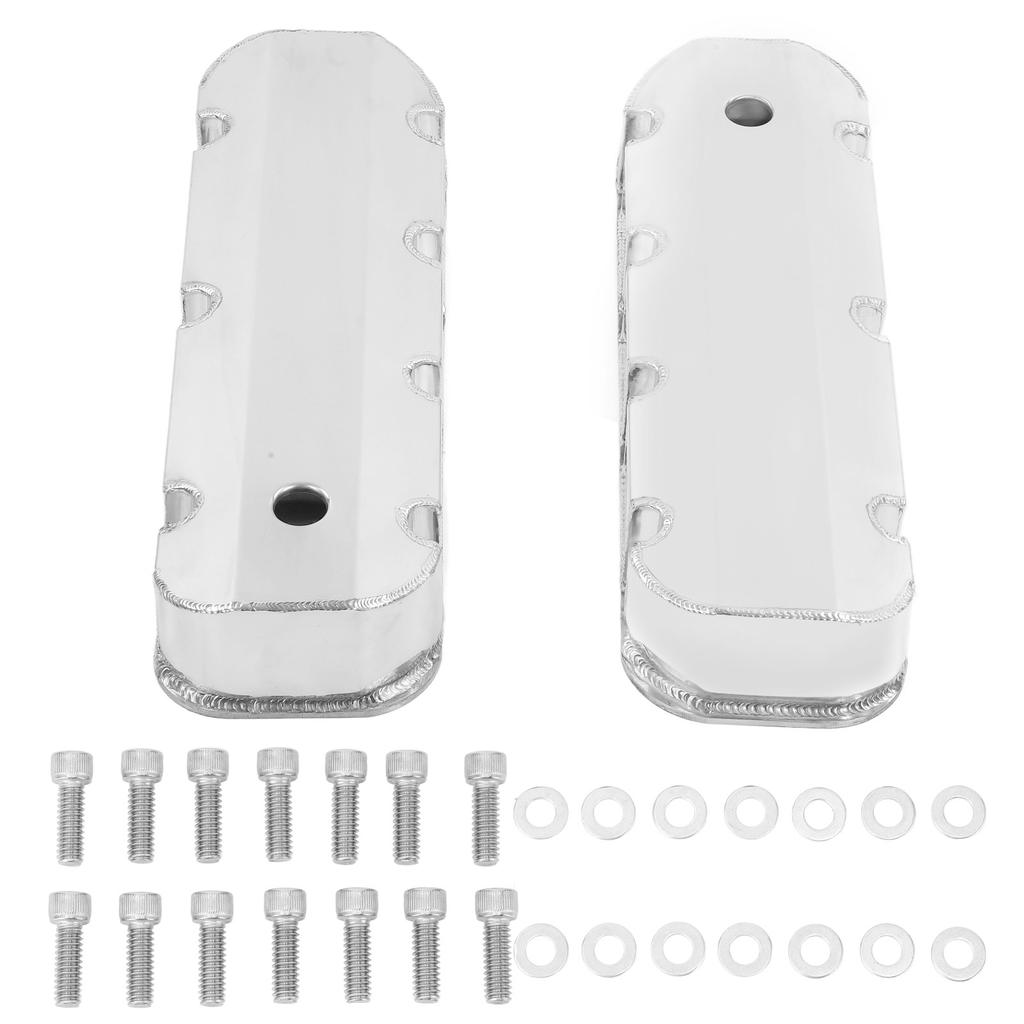 2pcs Aluminum Polished Valve Covers GH?4412 Car Accessories Replacement for Chevy Big Block BBC 396
