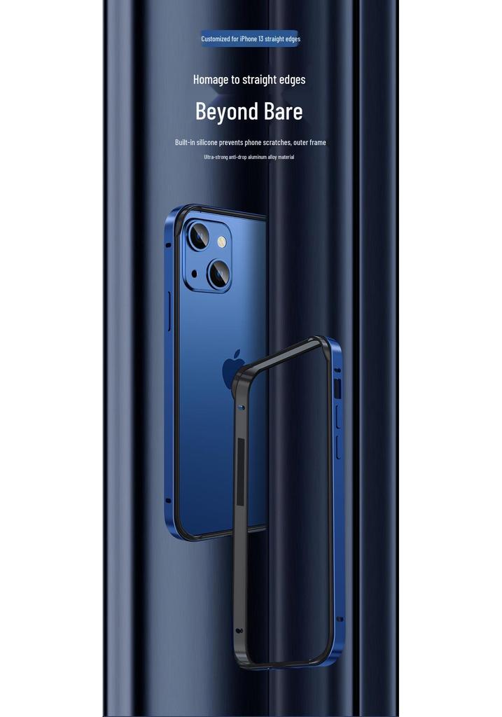 Ultra-Thin Metal Frame Anti-Fall Case for Apple 17 Pro Max & 15 - Aluminum Alloy