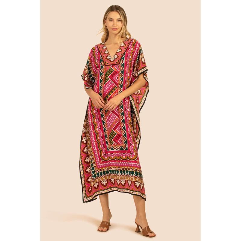 Letnia Damska Plus Size Drukowana Narzutka Plażowa Sukienki Codzienne Wakacyjne Sukienki Narzutka Bikini