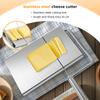 Cheese Slicer With Wire - Adjustable Stainless Steel Block Cheese Cutter, Heavy Duty Wire Cheese Slicer Kit