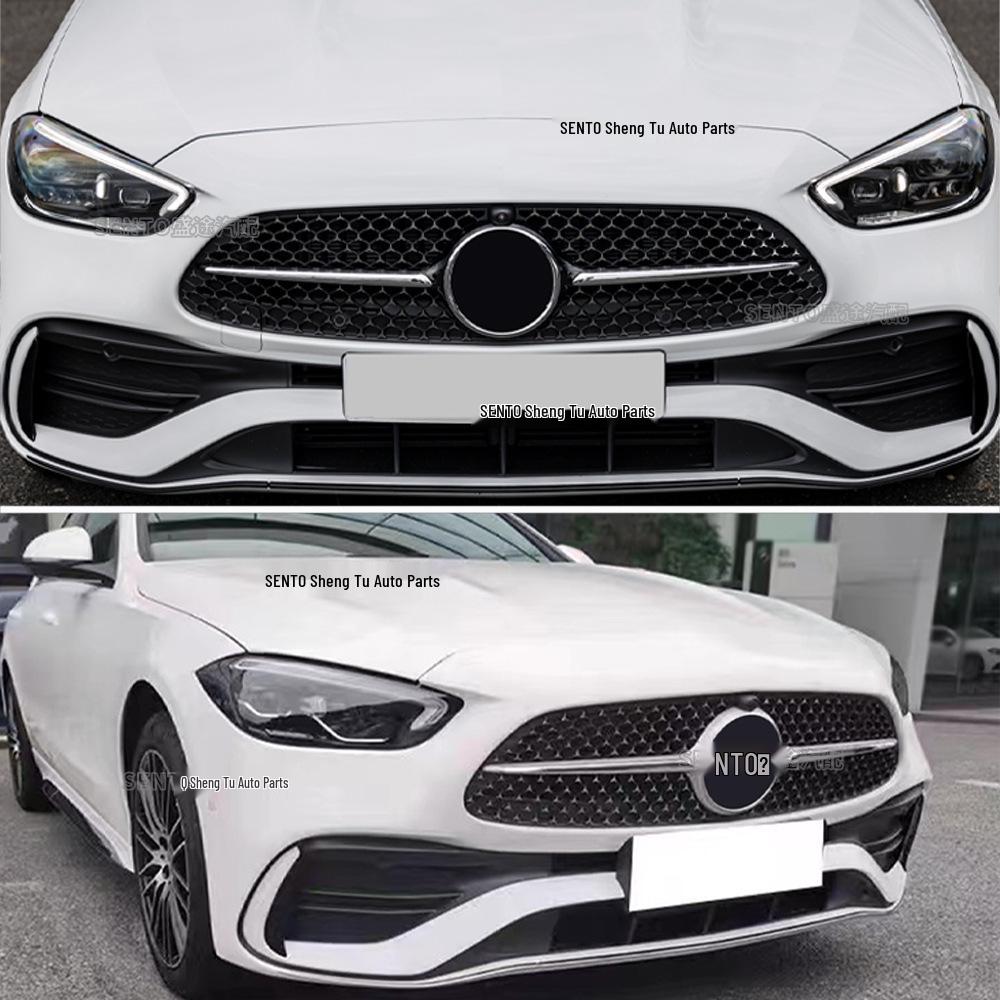 GT Vertical Bar Front Bumper Air Intake Grille for 2022+ Mercedes-Benz C-Class W206