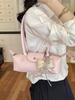 2026 French Light Luxury Cowhide Long Handle Dumpling Baguette Crossbody Bag
