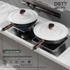 DStt Latte Echter Edelstahl Gusseisen Wok