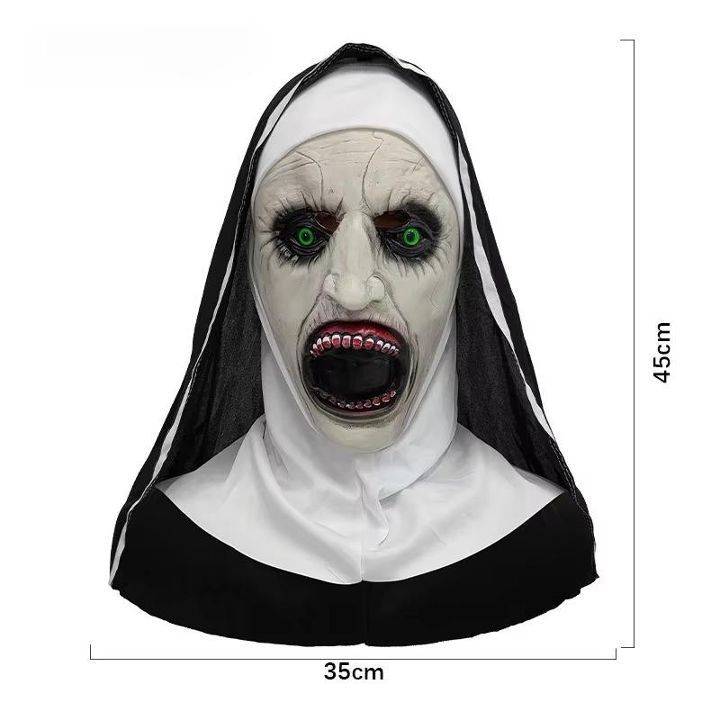 10PCS Scream Horror White Scare Mask Masquerade Skull Ghost Face Headgear Mask Halloween Party Horror Mask Spoof Props