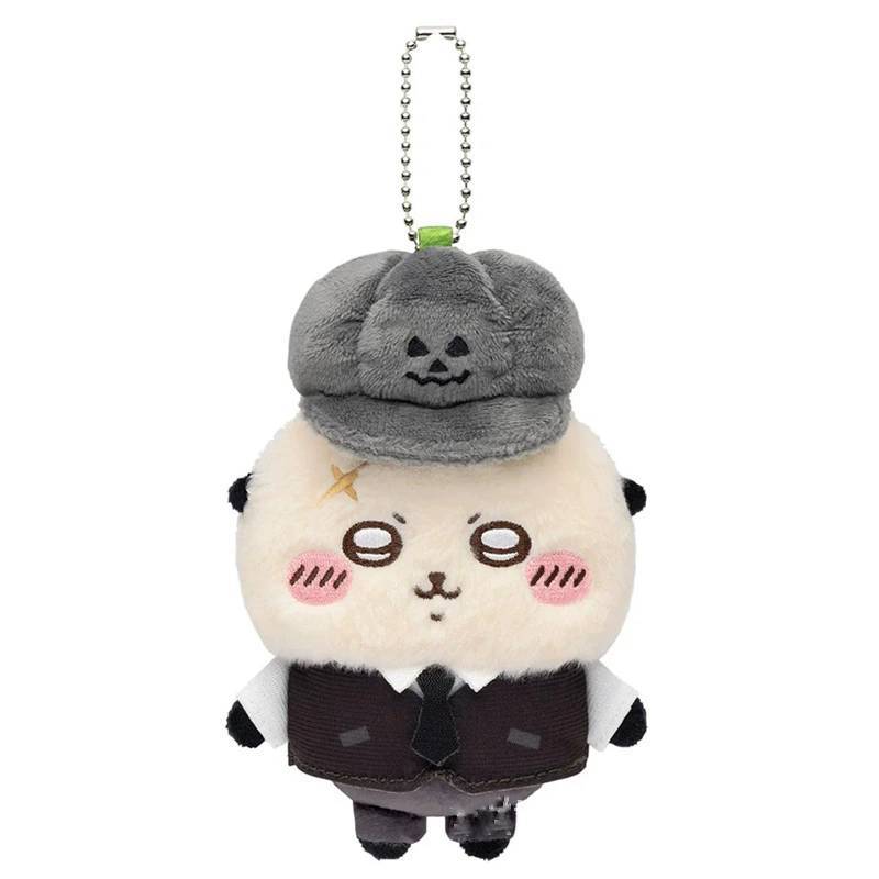 

Cute Halloween Chiikawa Plush Toy With Pumpkin Hat For Kids And Collectors чёрный