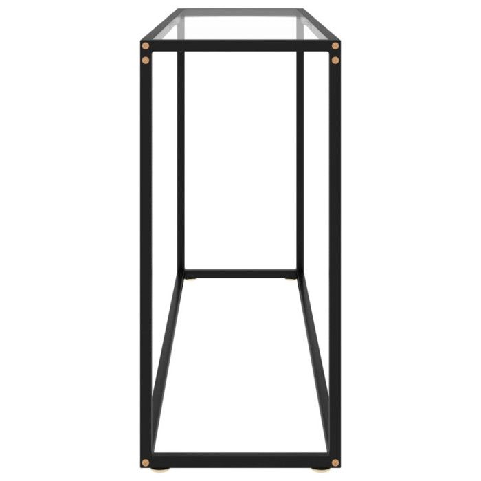 VidaXL Table console Transparent 120x35x75 cm Verre trempé
