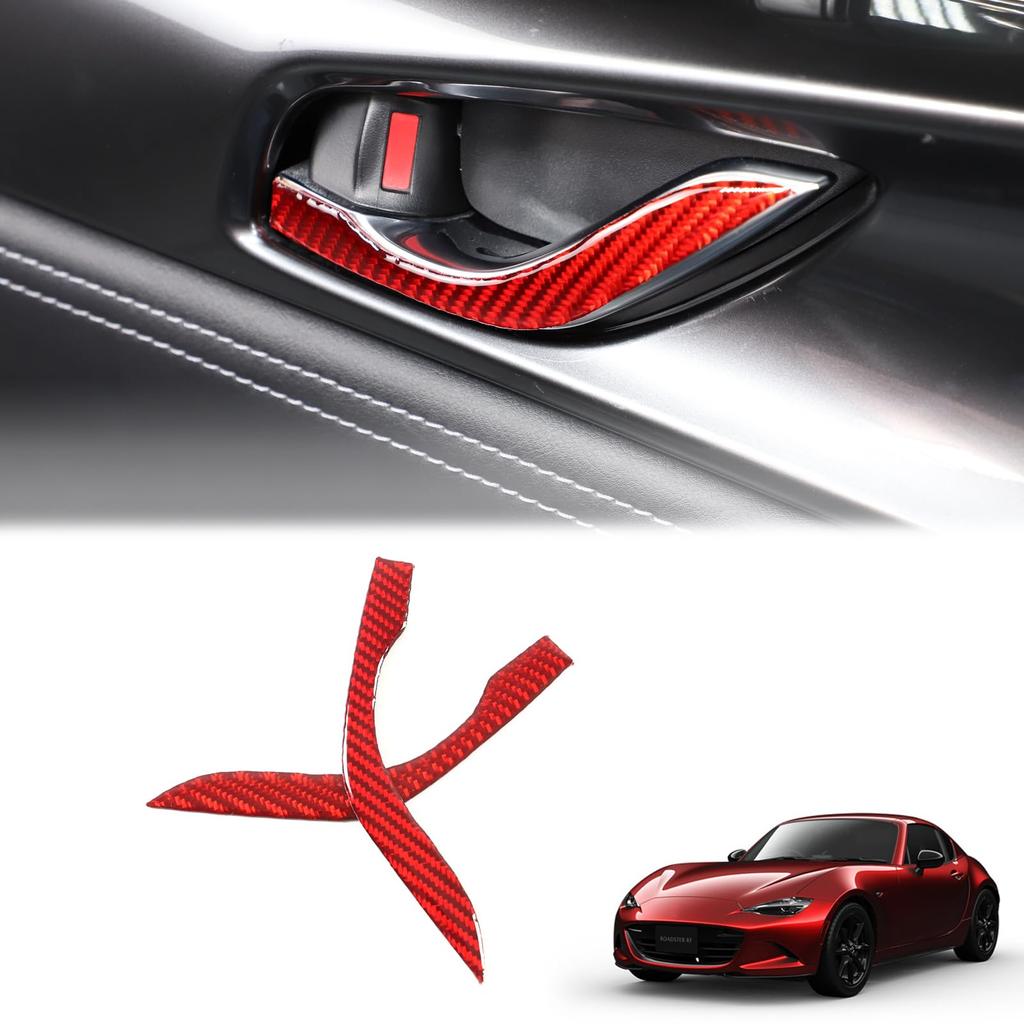 Hcilloend New Mazda Roadster RF ND Series 2016-2024 Steering Wheel Panel, Door Handle Cover,