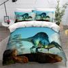 3D Dinosaur Bedding Animal Down Duvet Cover Pillowcase 2/3pc Comfort Cover Boys Men Single Bed Double Bed Luxury Home Textile Gift