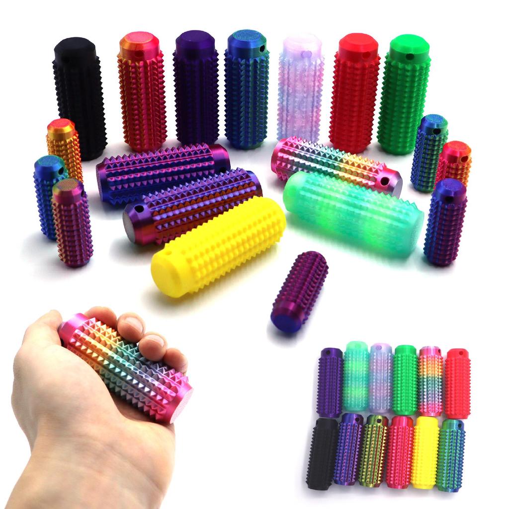 Spiky Grippie Keychain: Portable Stress Relief Fidget Toy