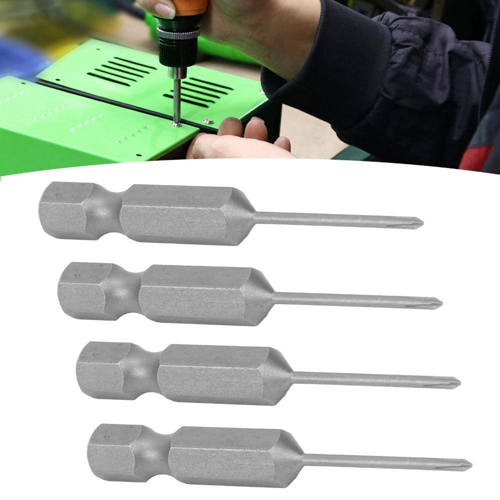 10pcs 50mm Length Magnetic Screwdriver Bits 1.6mm Size Cross Screwdriver Bits Construction Projects