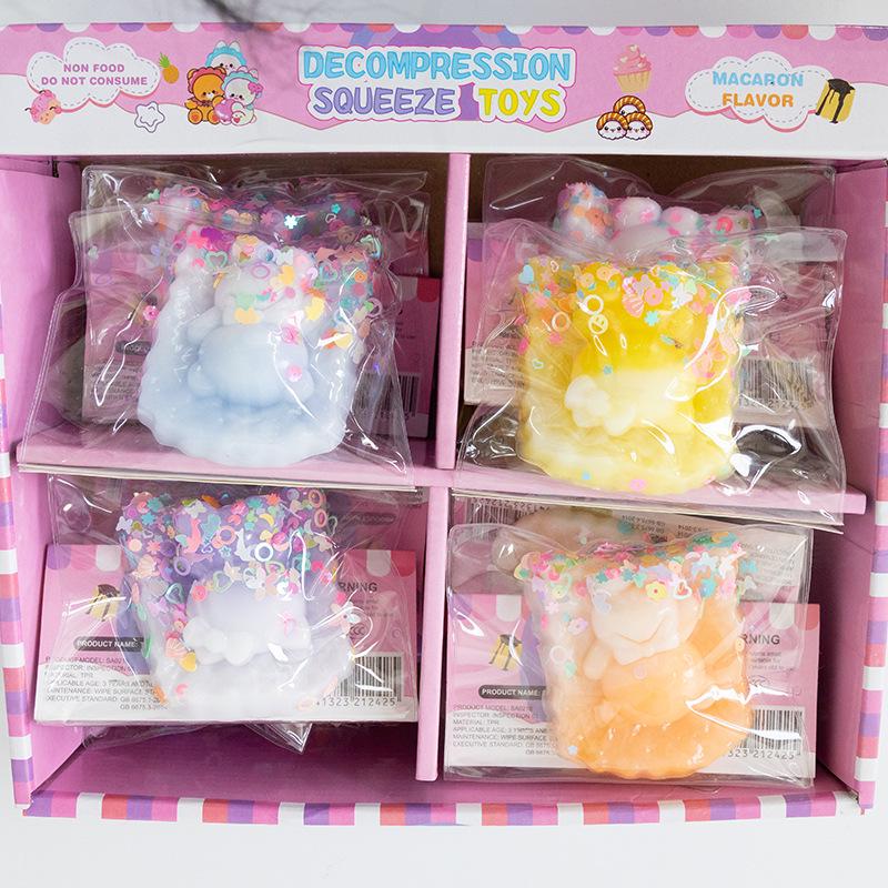 Silicone Pinchable Cat Scratch Donut: Soft, Glutinous Slow-Rebound Stress Relief Toy