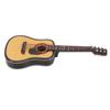 Miniature Wooden Guitar Model Exquisite Realistic Mini Musical Ornaments with Storage Box for Dollhouse Decoration 3.9in