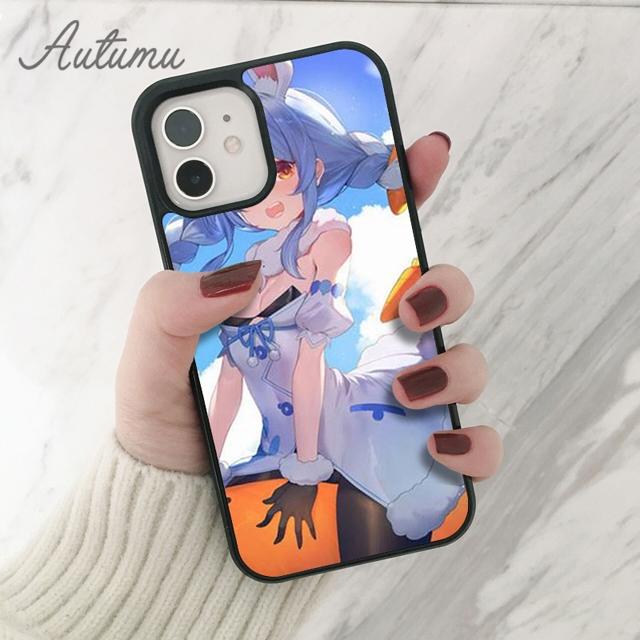 Usada Pekora Hololive anime Phone Case for iPhone 11 12 13 14 Pro Max mini X XR XS SE 2020 6S 7 8 Plus Samsung S21 S22 shell