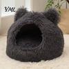 Warm Enclosed Hideaway for Indoor Cats Plush Cat Cave Bed, Hideaway, Fluffy Cozy Soft Pet Tent Burrow Bed Small Dogs Comfortable Nap Mat