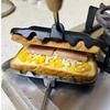 Long Handle Dual-Color Sandwich Grill Rectangular Sandwich Maker Sandwich Baking Pan  Kitchen Tool